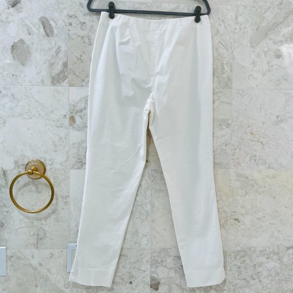 LAFAYETTE 148 {8} Crop Pant Skinny White Chrystie - Picture 5 of 7